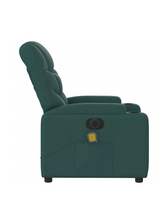 Fotoliu Relax Masaj cu Puf Sc. Green 74x89x100cm