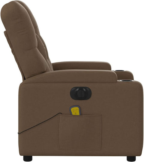 Relaxsessel Friseurwaschbecken mit Fußhocker Coffee 74x86.5x93.5cm