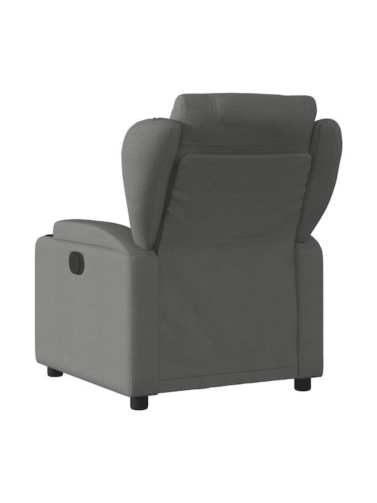 Relax Armchair with Footstool Dark Grey 77x94.5x100cm