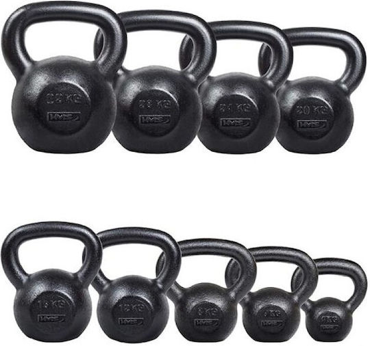 HMS KZG04 Kettlebell aus Gusseisen 4kg Schwarz