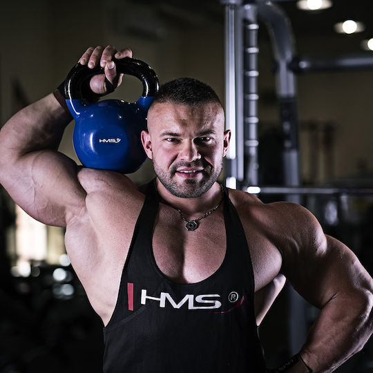 HMS KNV06 Kettlebell από Ατσάλι 6kg Μπλε