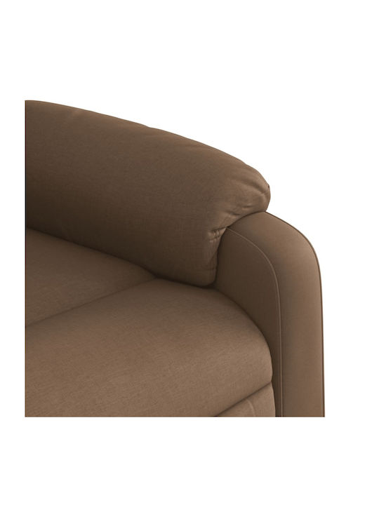 Πολυθρόνα Relax Massage με Υποπόδιο Καφέ 77x95x99cm