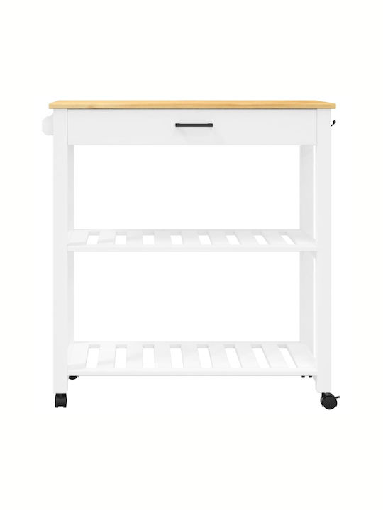 vidaXL vidaXL Küchenregal Hölzernes 2 Ebenen Rosa 84x40x90cm