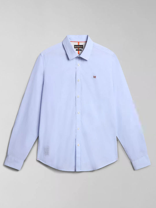 Long-sleeved Cotton Shirt Sky Blue