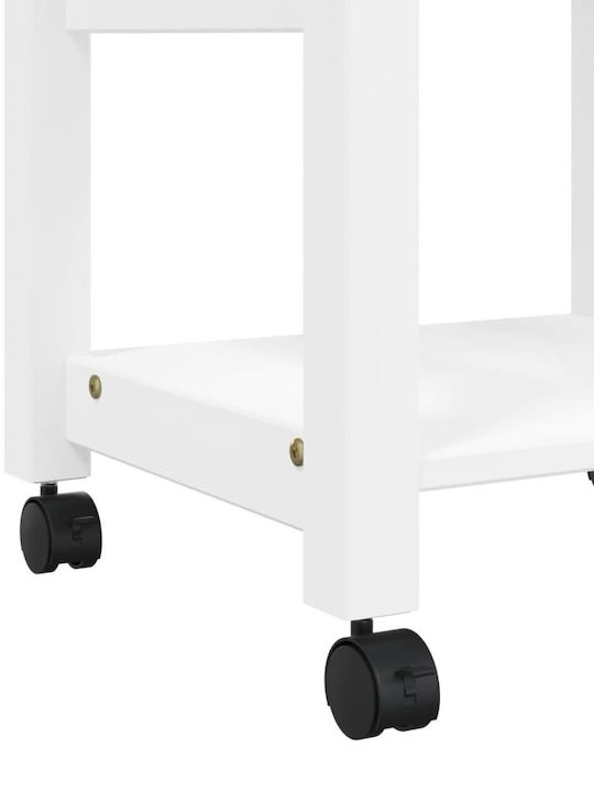 vidaXL Ραφιέρα Κουζίνας Ξύλινη 4 Θέσεων Ροζ 48x40x90cm