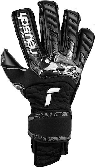 Reusch Attrakt Infinity Resistor Adaptive Flex Adults Goalkeeper Gloves Black