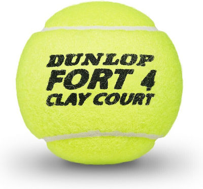 Dunlop Fort Clay Μπαλάκια Τένις για Τουρνουά 4τμχ