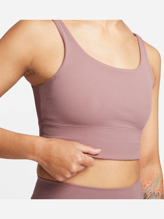 Dri-Fit Zenvy Femei Atletic Sutien sport Maroon cu umplutură