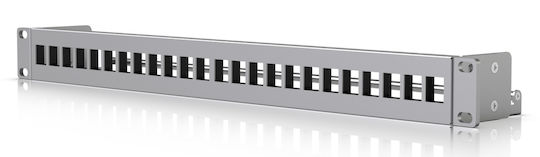 Ubiquiti Blank Keystone Patch Panel Patch Panel Keystone για Rack 1U 19" 24 Θυρών cat6 Μαύρο
