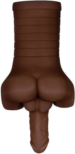Gender X Backdoor Bash Realistic Dildo with Scrotum Dark 13cm