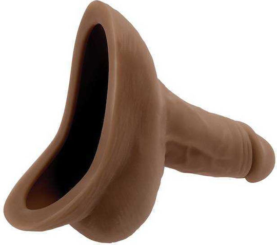 Gender X Stand To Pee Packer Ρεαλιστικό Dildo με Όρχεις Dark 13cm