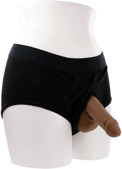 Gender X Stand To Pee Packer Ρεαλιστικό Dildo με Όρχεις Dark 13cm