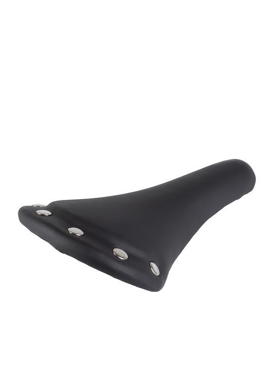M-Wave Rivet Black Bicycle Saddle MTB