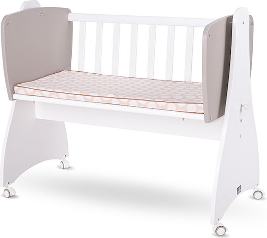 Lorelli Λίκνο First Dreams με Πλαϊνό Άνοιγμα και Ρόδες White/String
