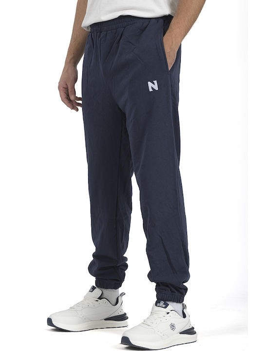 Energy Men's Sweatpants with Rubber Navy Blue