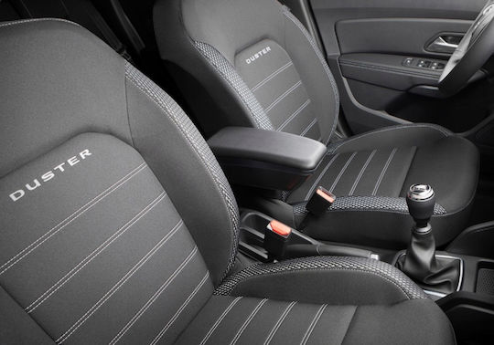 Rati Armster Car Leather Armrest for Dacia Duster Black
