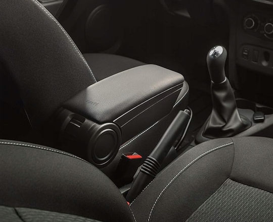 Rati Armster Car Leather Armrest for Dacia Duster Black
