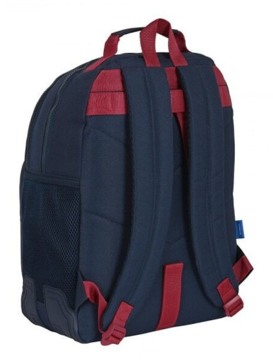 F.C. Barcelona F.c School Bag Backpack Junior High-High School in Blue color 15lt