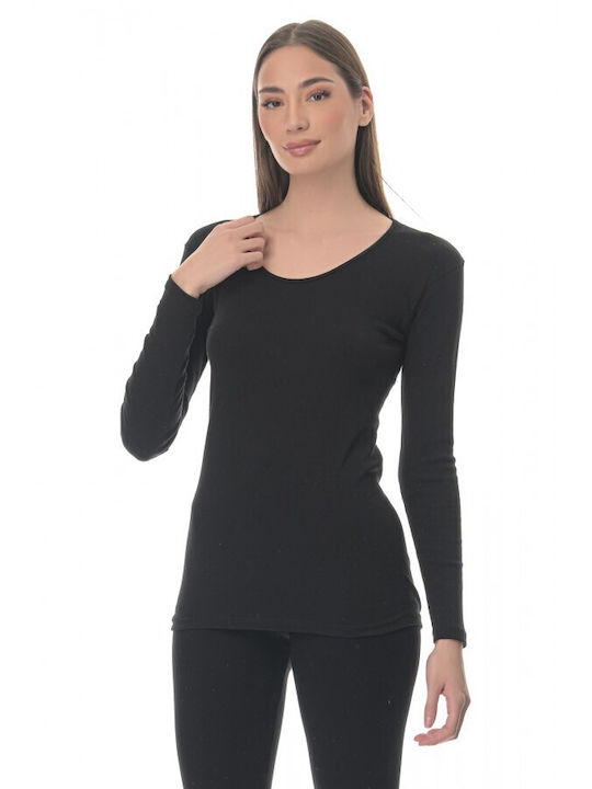 Lido Underwear Women's Long Sleeve T-Shirt Black