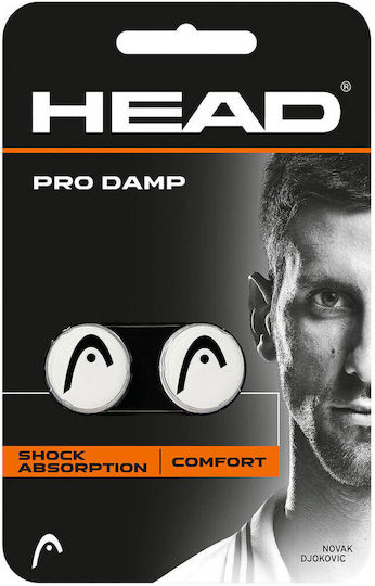 Head Damp Pro 285515 Tennis Racket Vibration Dampener in Black Color 2pcs
