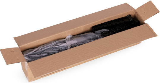 Modernhome Klappbarer Kleiderständer Boden Metallisch mit Rädern 73x50cm