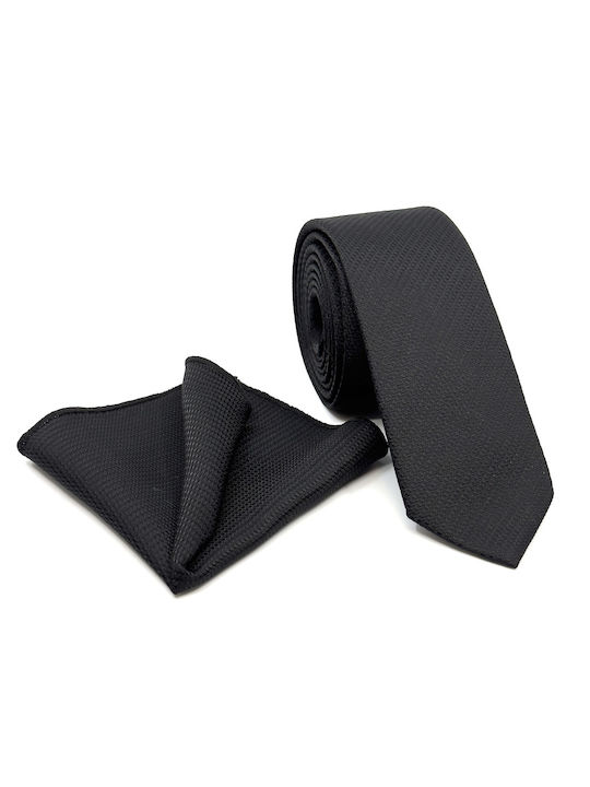 Legend Accessories Men's Tie Set Monochrome in Black Color