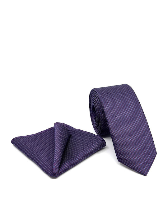 Legend Accessories Set de Cravată pentru Bărbați Tipărit în Culorea Violet