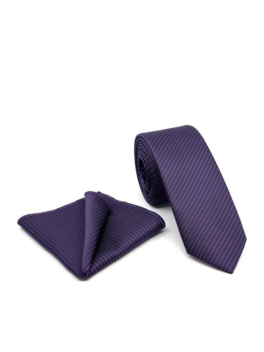 Legend Accessories Set de Cravată pentru Bărbați Tipărit în Culorea Violet