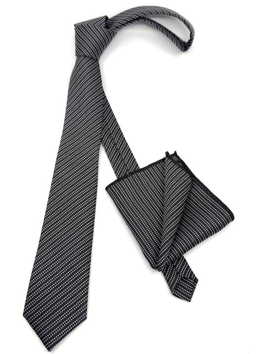 Legend Accessories Комплект Мъжки Кравати Отпечатани в Черен Цвят