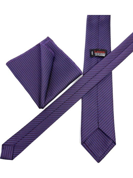 Legend Accessories Set de Cravată pentru Bărbați Tipărit în Culorea Violet