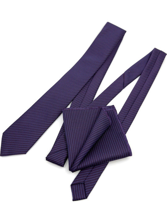 Legend Accessories Set de Cravată pentru Bărbați Tipărit în Culorea Violet