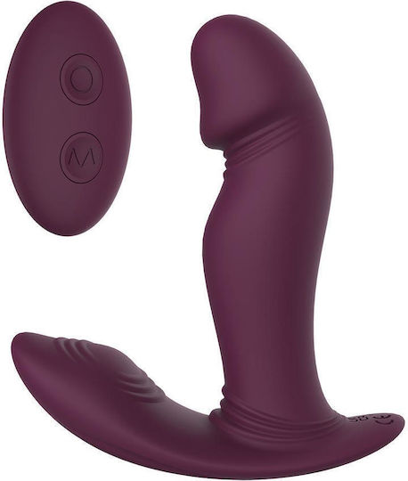 Dream Toys Vibrator G-Spot with Remote Control 12.3cm Purple