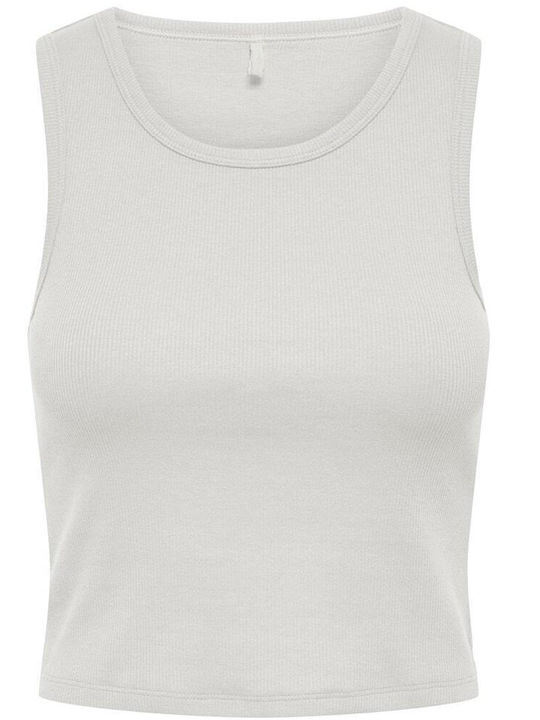 Only Women's Crop Top Cotton Sleeveless Cloud Dancer