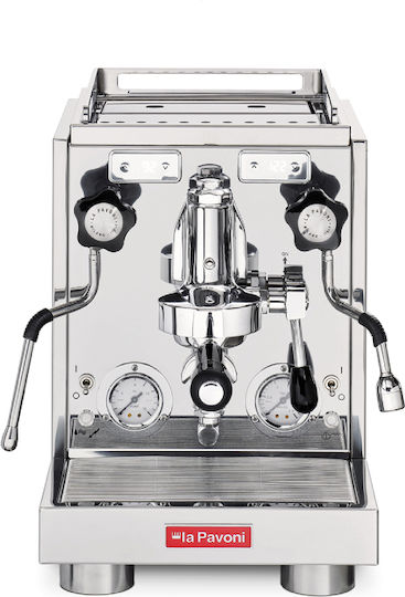La Pavoni New Botticelli Evolution Μηχανή Espresso 2380W Πίεσης 20bar για Cappuccino Ασημί LPSBVS03EU