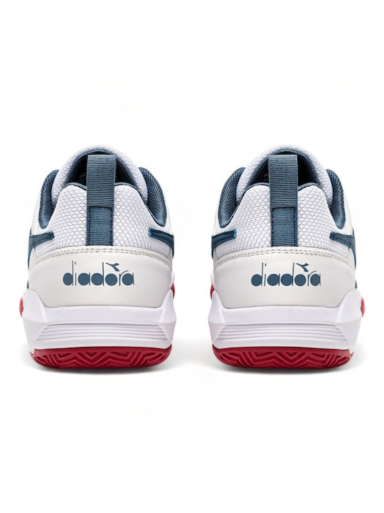 Diadora Men's Padel Shoes for Clay Courts White