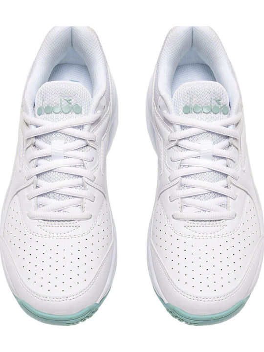 Diadora Women's Tennis Shoes for Clay Courts White
