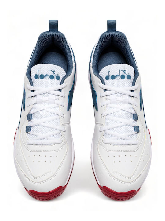 Diadora Men's Padel Shoes for Clay Courts White