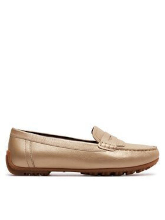 Geox Women's Moccasins in Gold Color