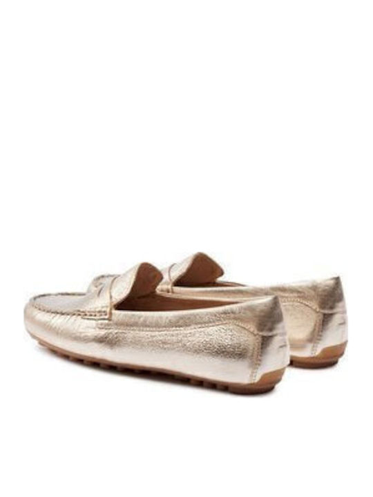 Women's Moccasins in Gold Color