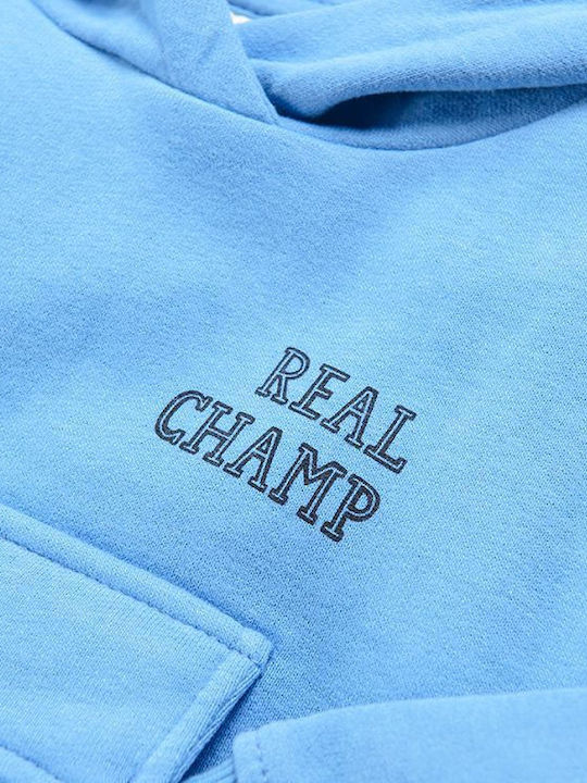 Kids Sweatshirt with Hood and Pocket Blue
