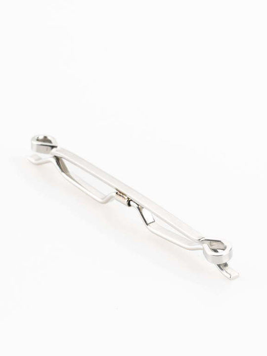 Portobello's Metallic Tie Clip Silver