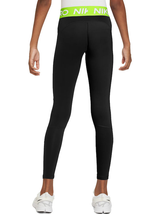 Kids Legging Sports Long Dri-Fit Black Pro