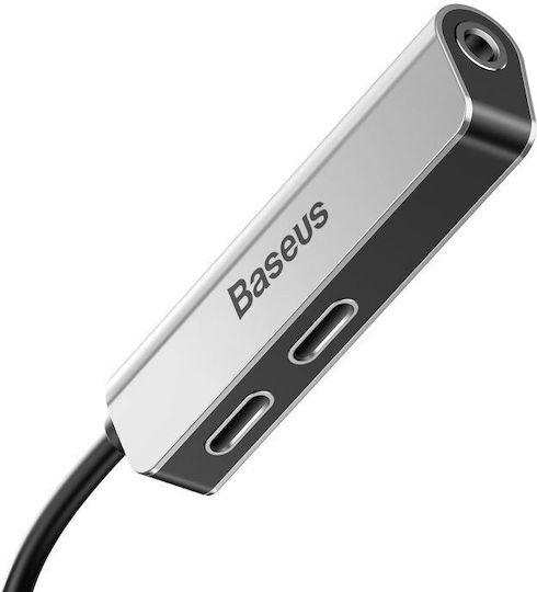 Baseus L52 Μετατροπέας 3.5mm / Lightning male σε 3.5mm / Lightning male Γκρι 1τμχ