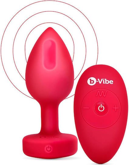 b-Vibe Anal Plug mit Vibration Rote 10.5cm