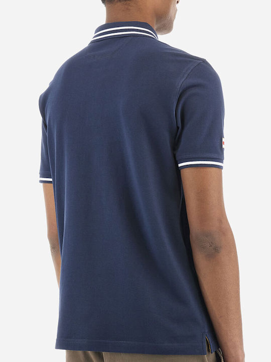 La Martina Herren Kurzarmshirt Polo Navy