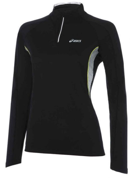 ASICS Women's Athletic Blouse Long Sleeve Black