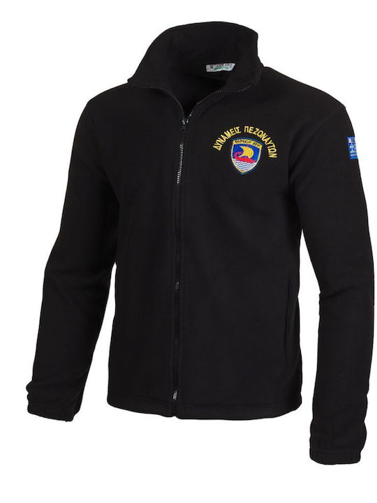Jachetă de Fleece Woodland Negru