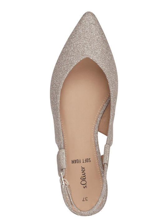Heels with Low Heel Rose Gold