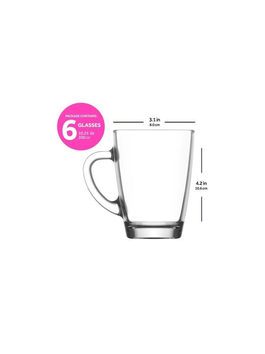 Gurallar Vega Cană Sticlă Transparentă 300ml