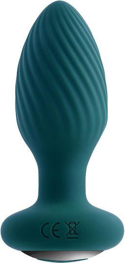 Playboy Spinning Tail Teaser Vibrator Anal Albastru 16cm